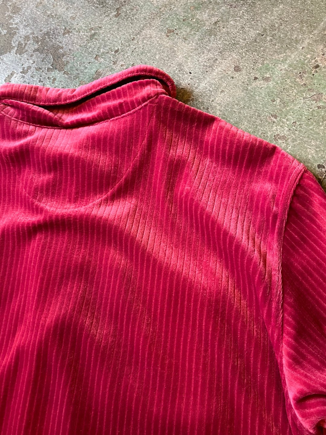 1980-90s "HABAND" magenta velour track jacket