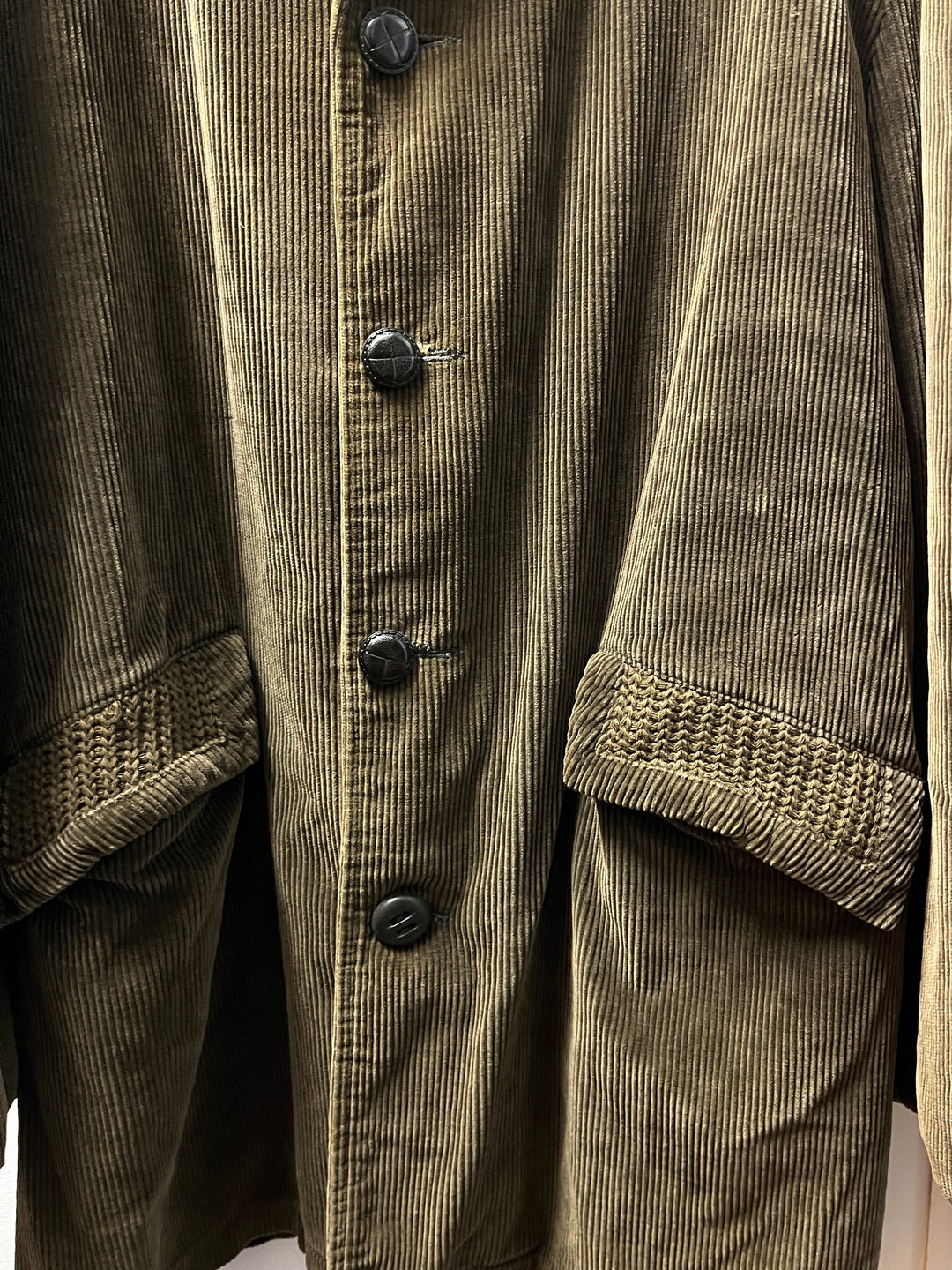 1960s "TOWN CRAFT" khaki corduroy coat