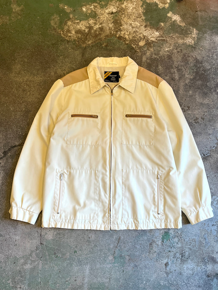 1970-80s "Sears" two-tone multi zip design jacket