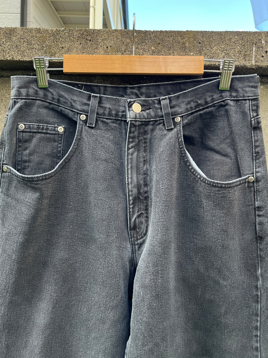 1990-00s "ST. JOHN'S BAY" black denim pants