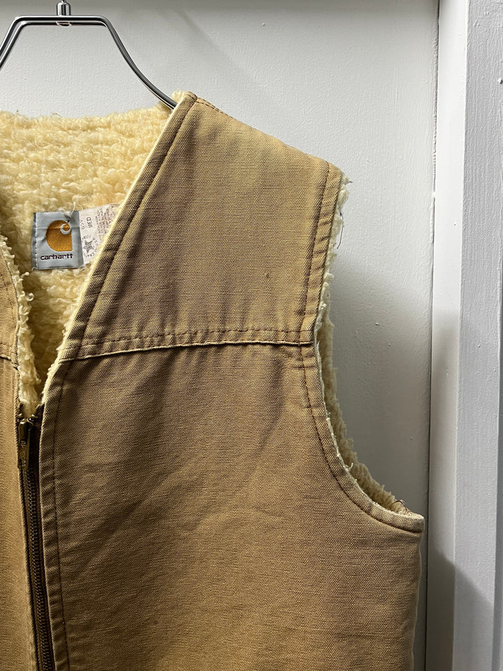 1980s USA made "Carhartt" duck boa vest