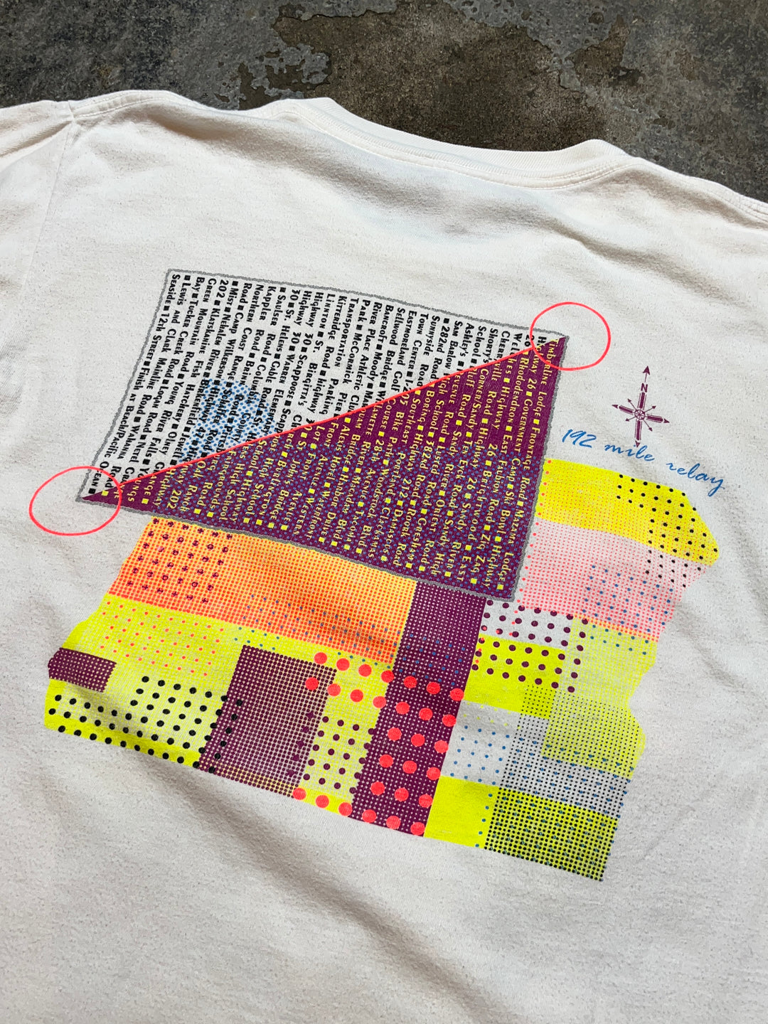 1990s USA made Hood to Coast relay both sides graphic T-shirt