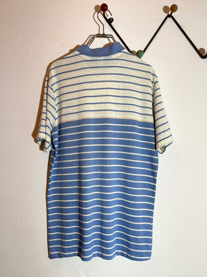 1980s USA made "Jantzen" horizontal stripe s/s polo