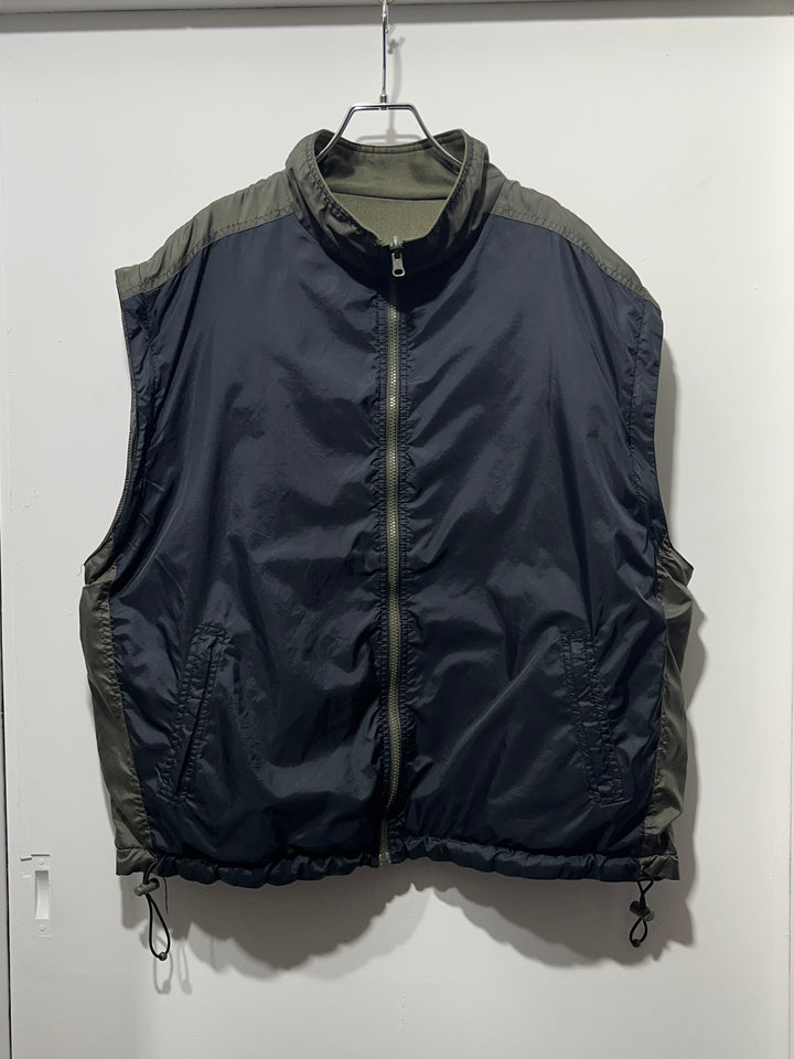 1990s olive × black reversible 3way track jacket