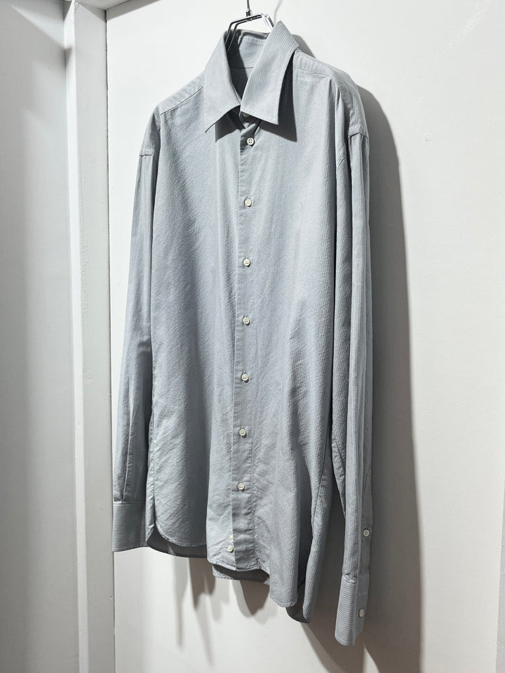 1990-00s ITALY made "ARMANI COLLEZIONI" pin stripe dress shirt
