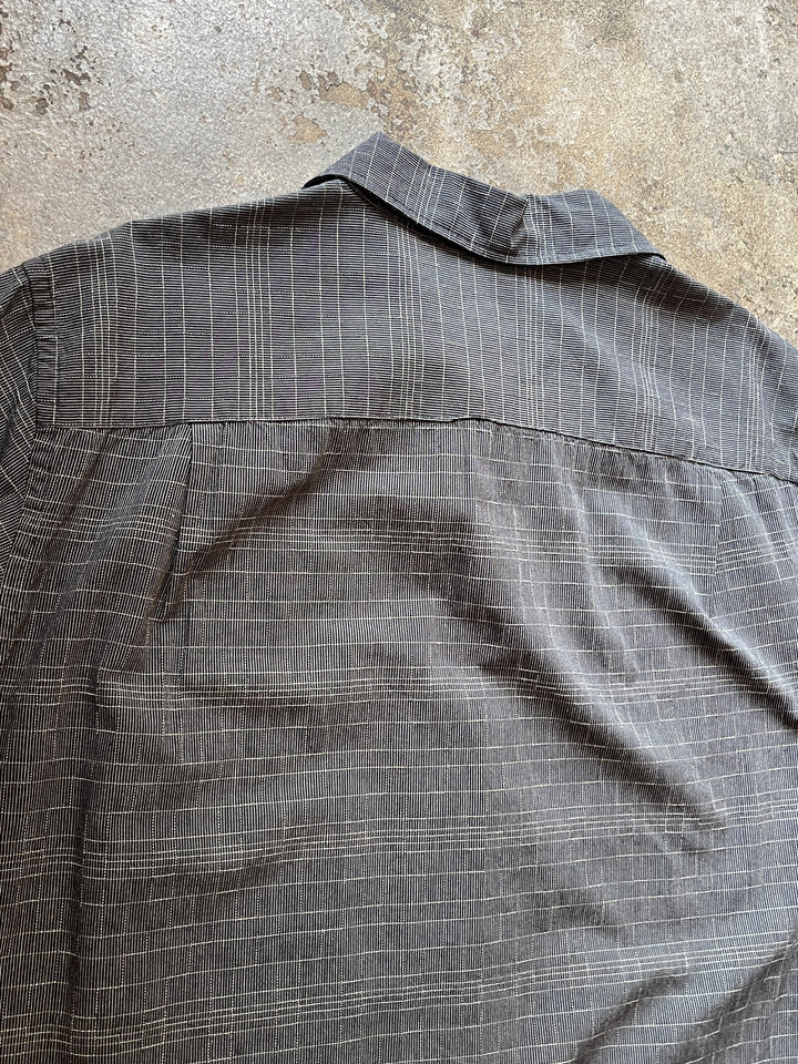 2000s "VAN HEUSEN" crosshatch s/s shirt