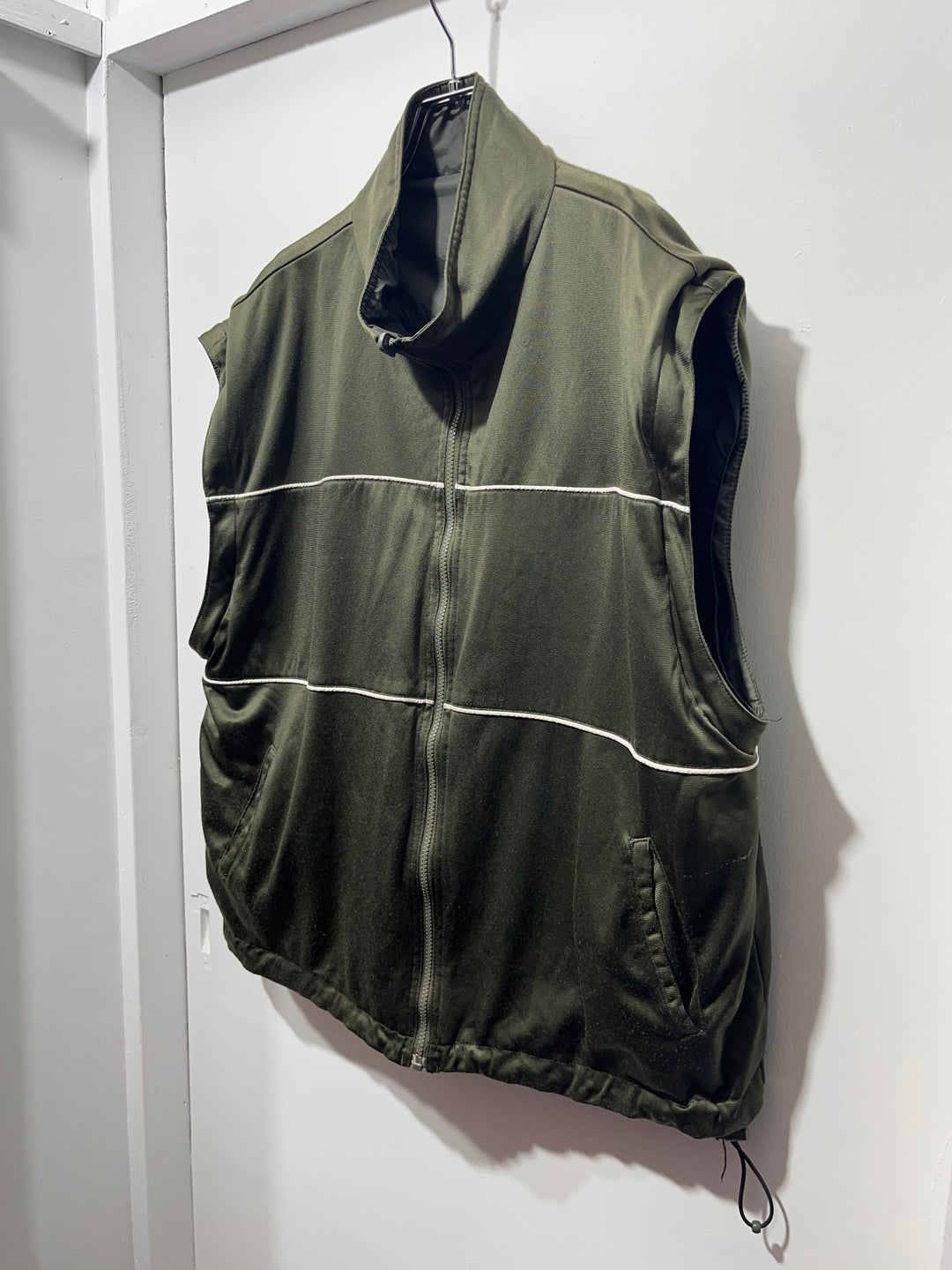 1990s olive × black reversible 3way track jacket