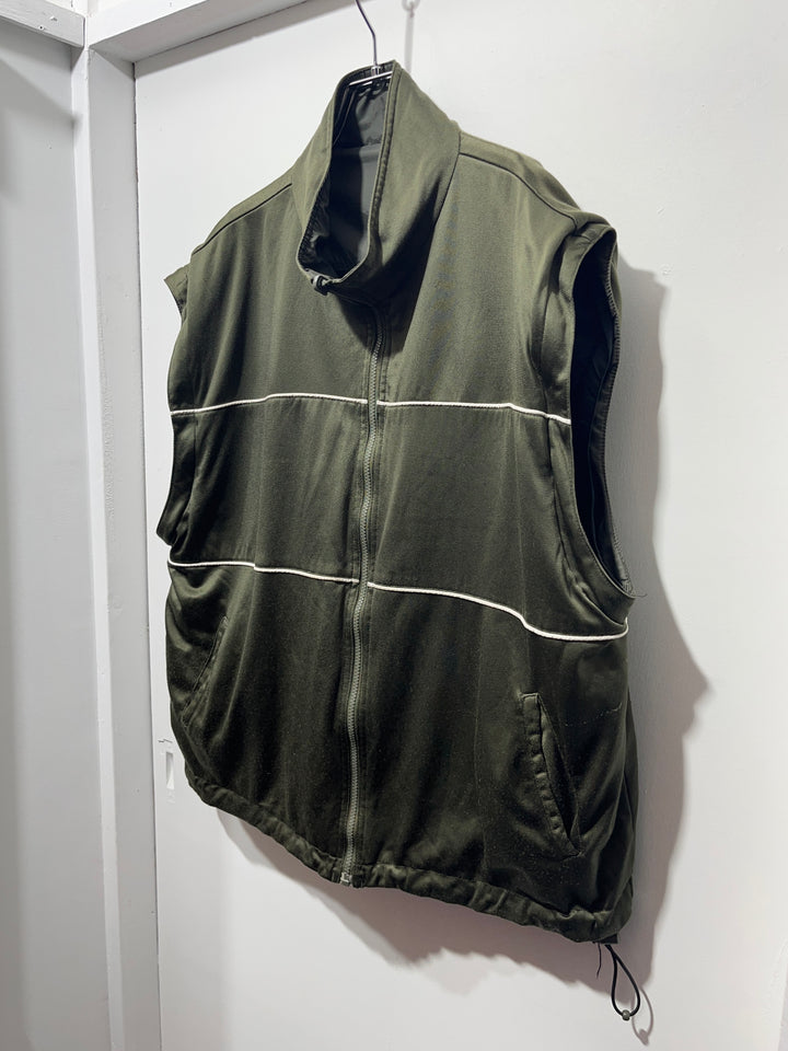1990s olive × black reversible 3way track jacket