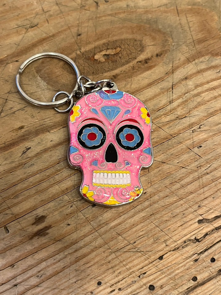 Dia de los Muertos Calavera keychain