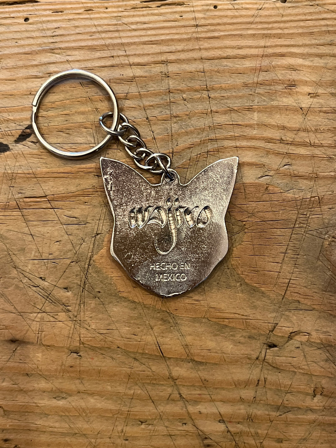 Calavera cat face keychain