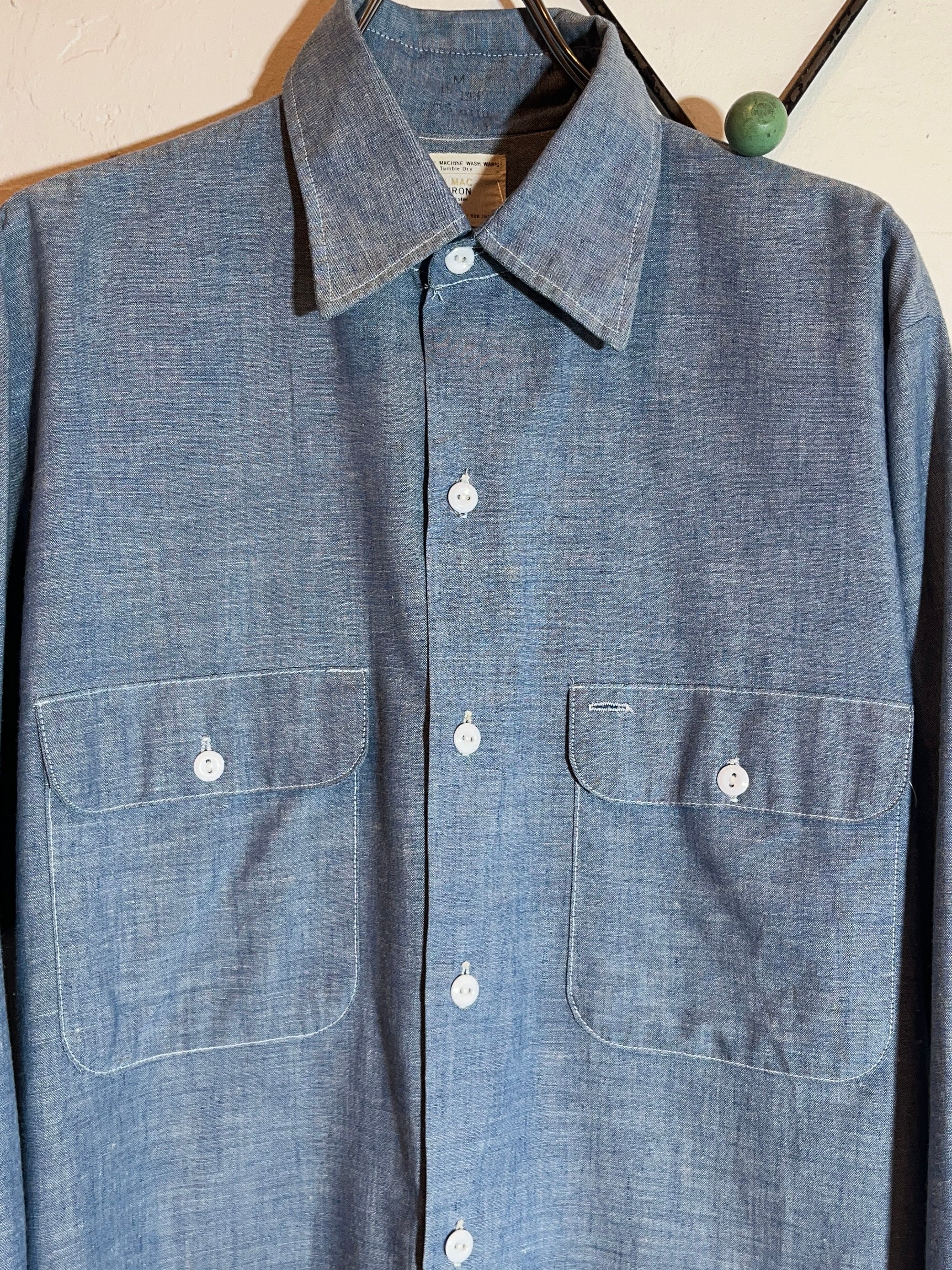 トップス 1970-80s \"BIG MAC\" chambray shirt 1970-80s 