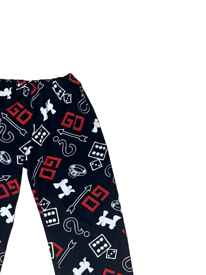 total pattern fleece pants