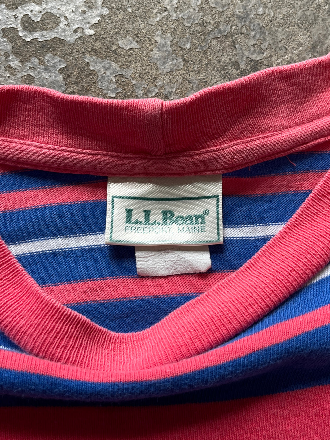 1980s USA made "L.L Bean" bold stripe T-shirt