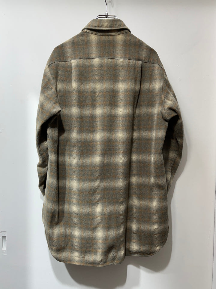 1970s USA made "PENDLETON" ombré checkered shirt