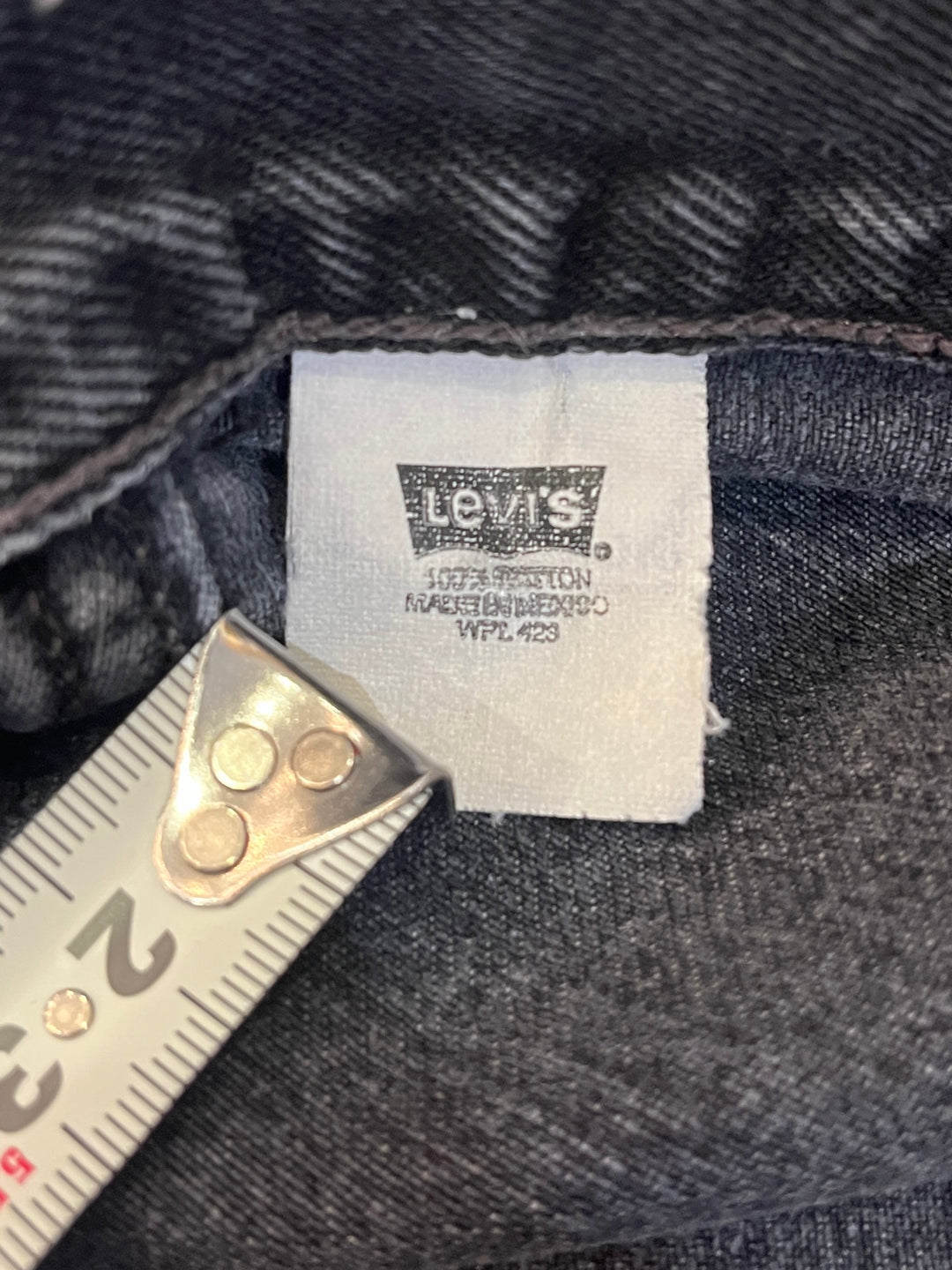 2000s "Levi's" 501 black denim pants 38×34
