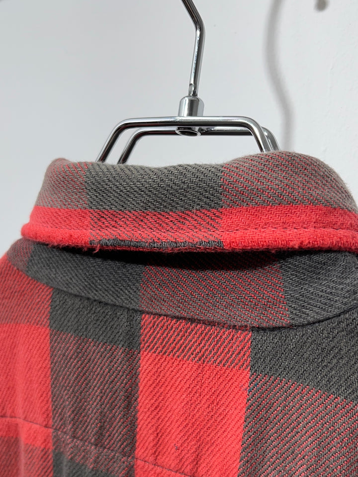 1980-90s USA made "FIVE BROTHER" buffalo checkered flannel shirt
