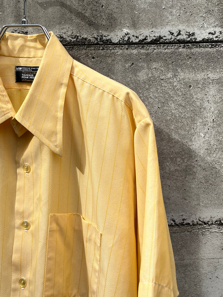 1970s "TOWN CRAFT" penn prest herringbone s/s shirt