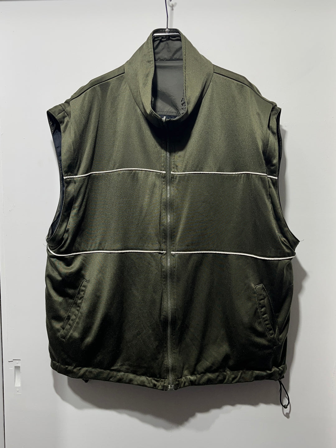 1990s olive × black reversible 3way track jacket