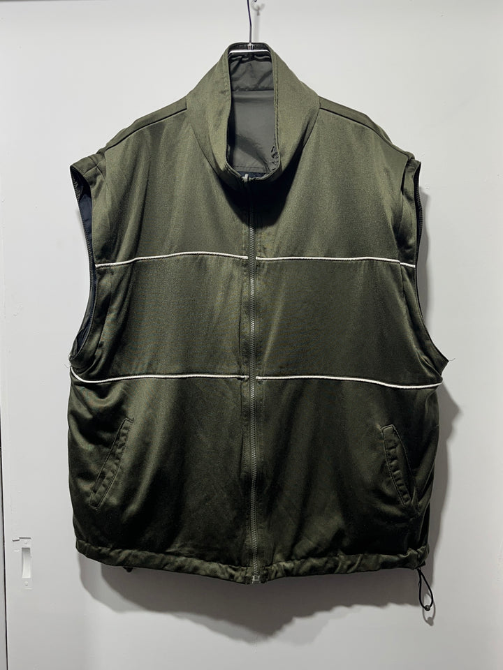 1990s olive × black reversible 3way track jacket