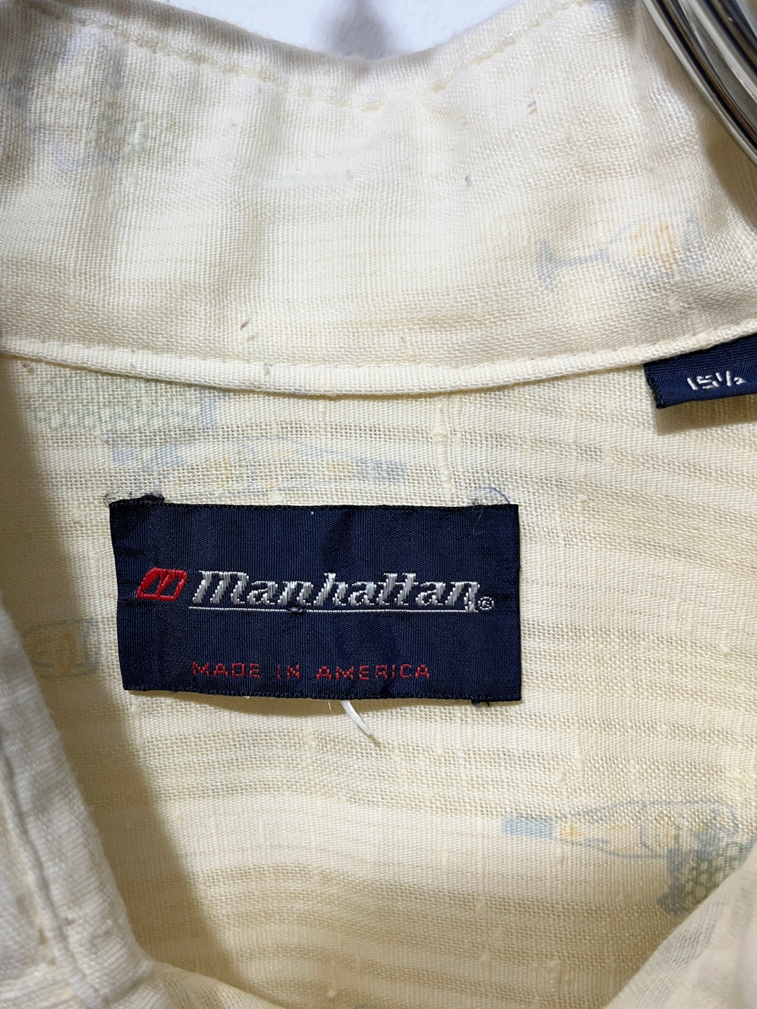 1970s USA made "Manhattan" winery pattern s/s shirt