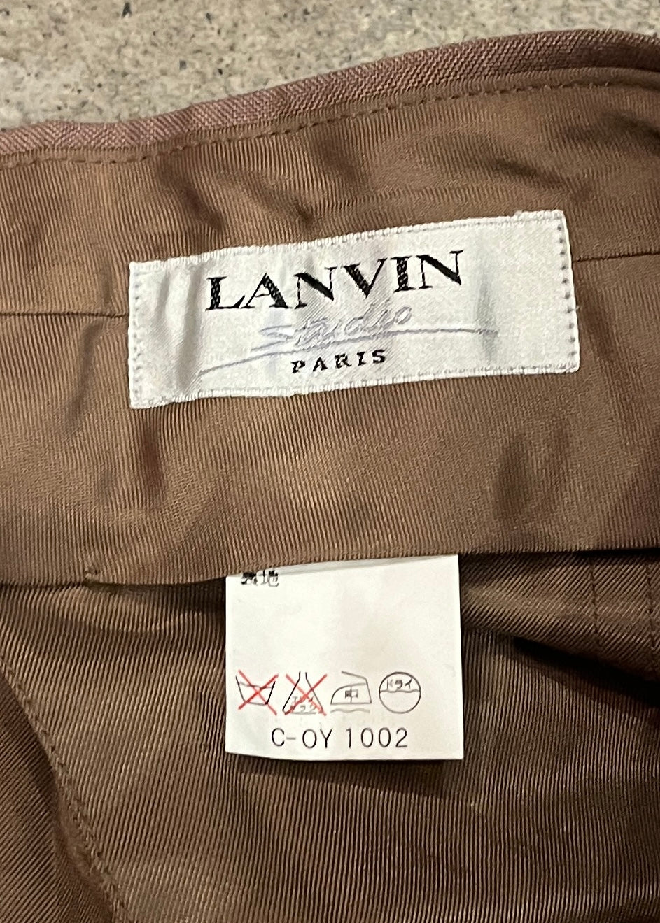 "LANVIN studio" beige slacks