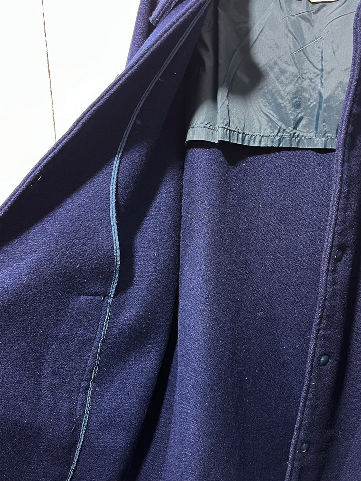 1960s "Paul Bunyan" navy melton wool jacket