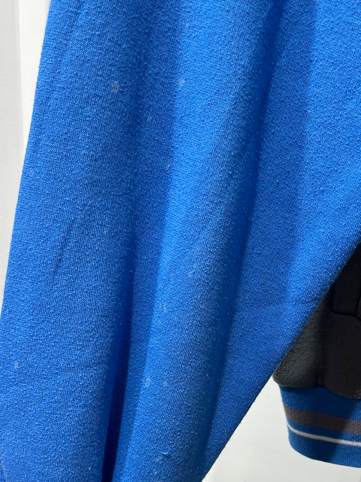 1990s "NIKE" cobalt blue × gray sweat track jacket