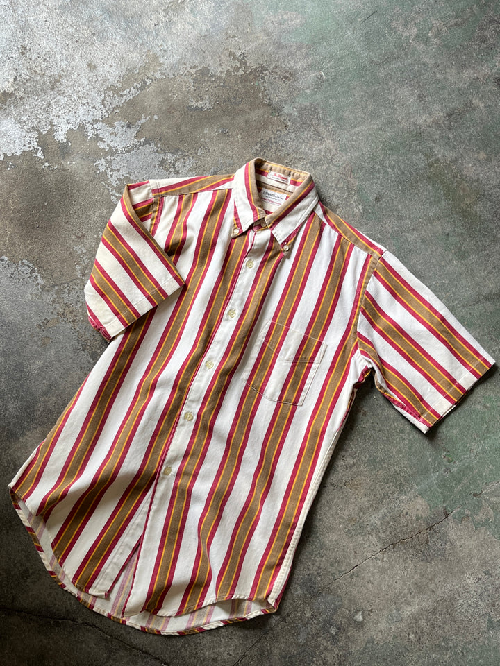 1960s "GANT" vertical stripe B.D shirt