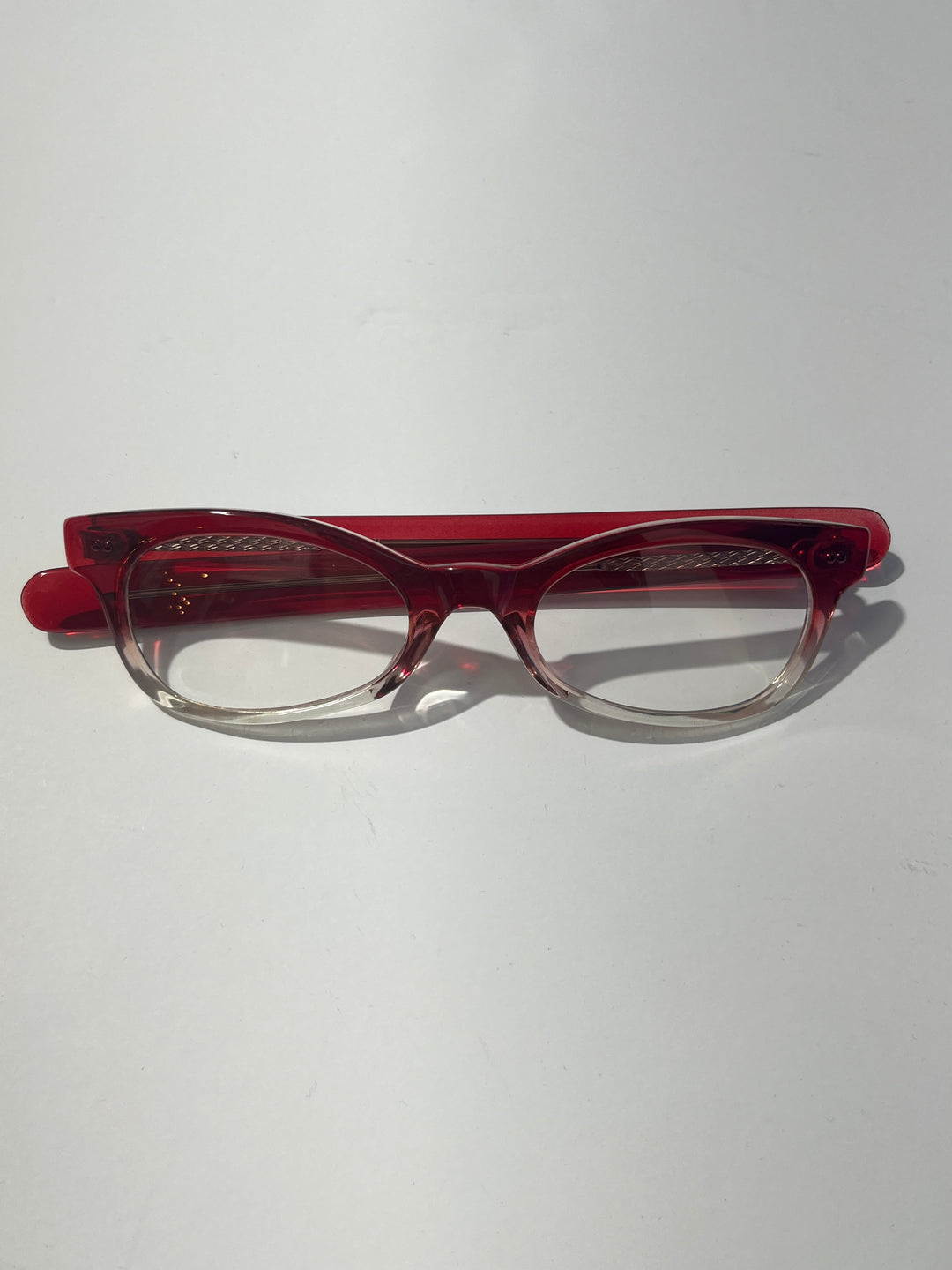 1990s dead stock sunglasses gradation red × clear