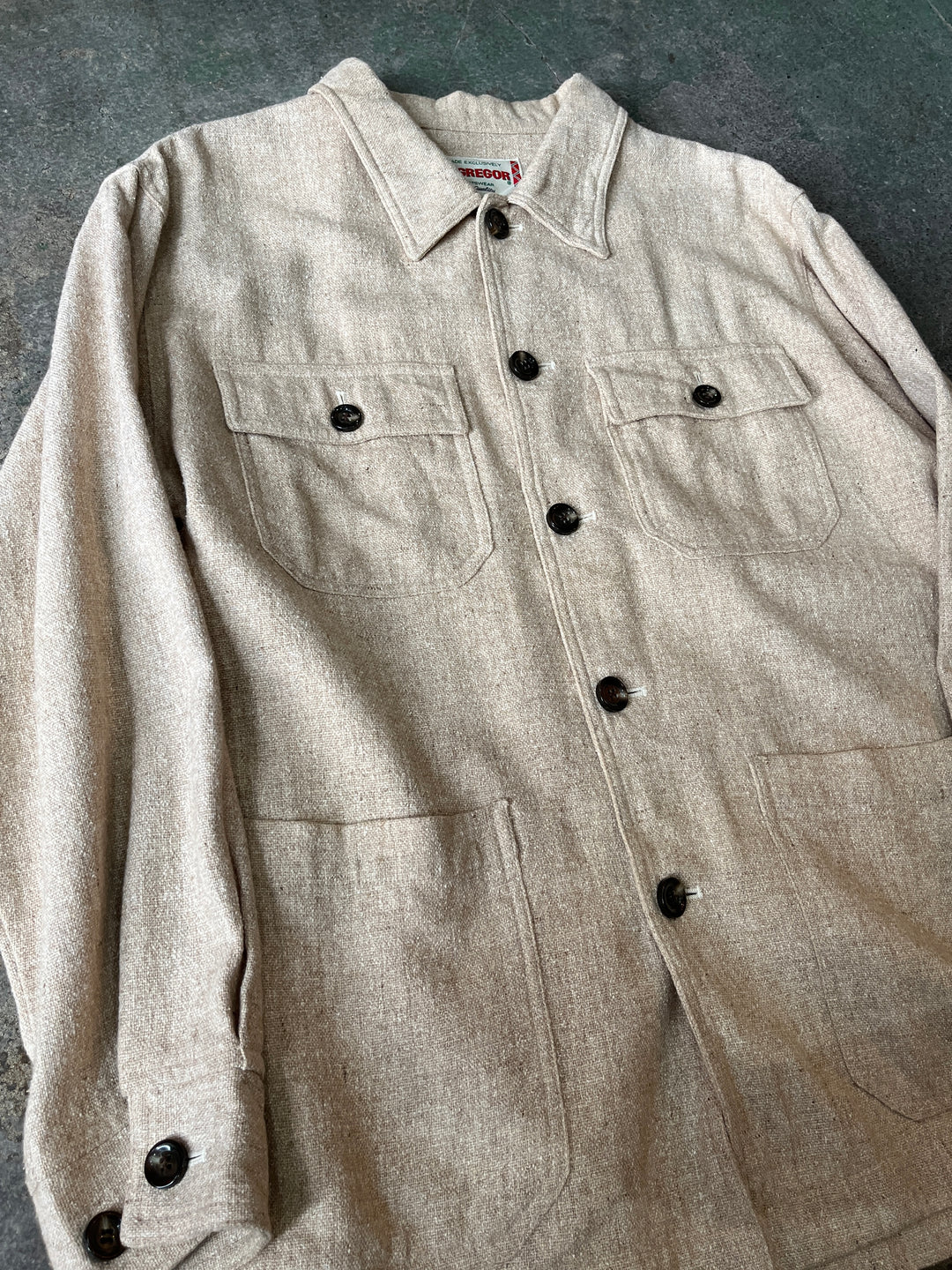 1990-00s "McGREGOR" ecru safari jacket