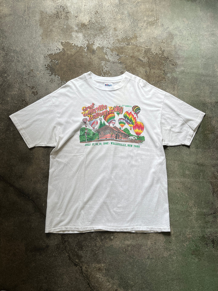 1990s USA made New York balloon graphic T-shirt