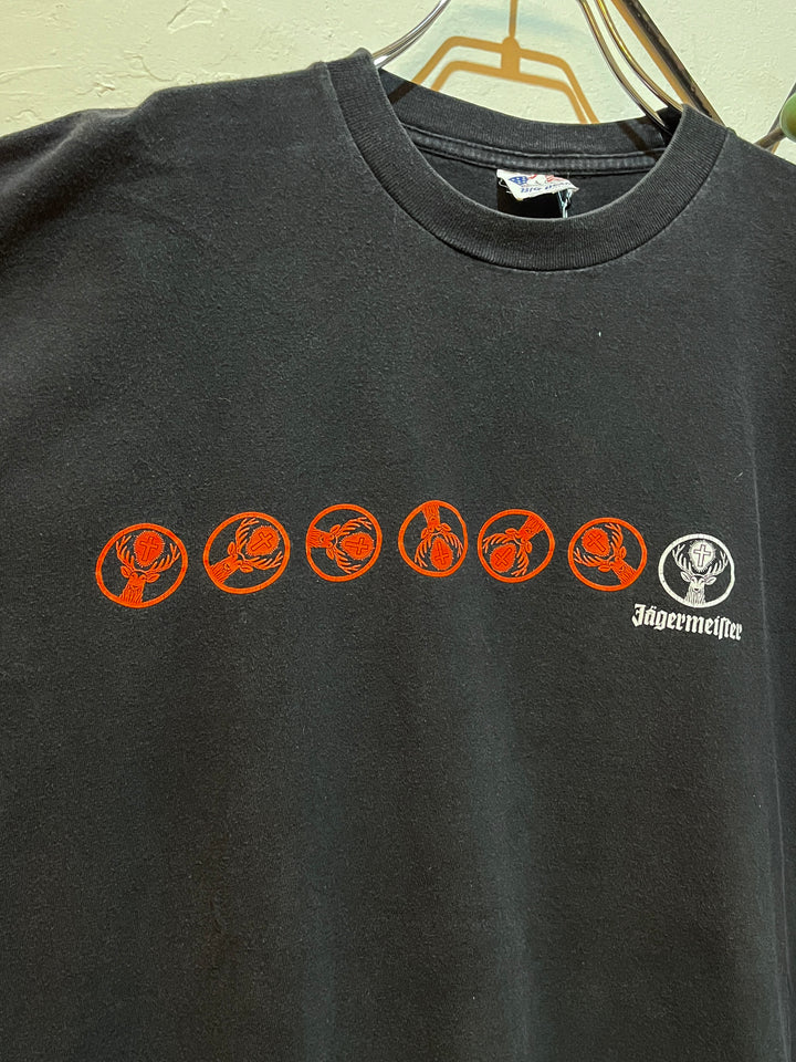 1990s "Jagarmeister" print T-shirt