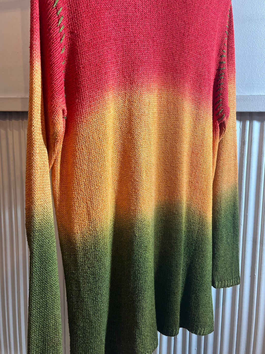 1990s rasta color gradient rayon knit