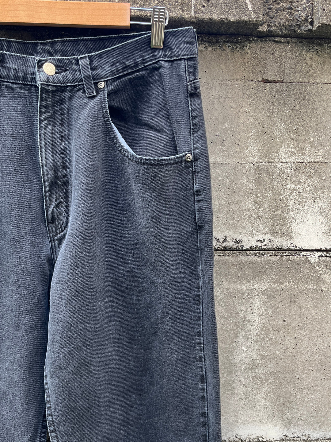 1990-00s "ST. JOHN'S BAY" black denim pants