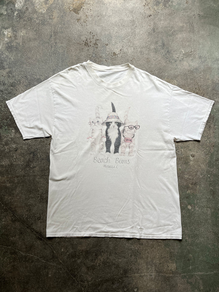 1990s Beach Bums Hawaii cat souvenir T-shirt