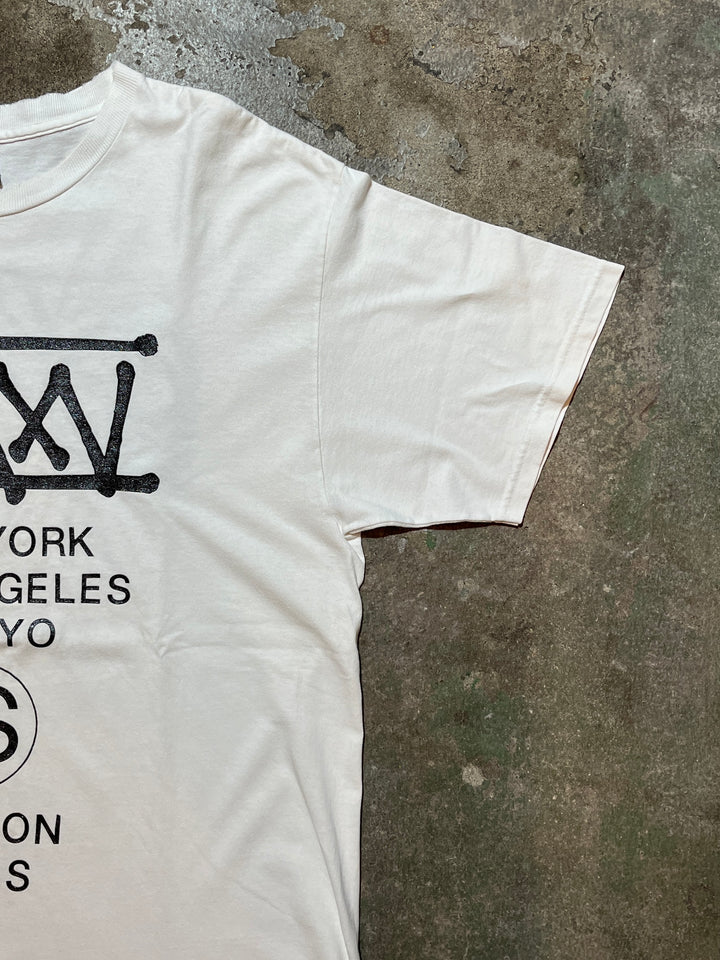 2000s "Stussy" 25th anniversary  T-shirt