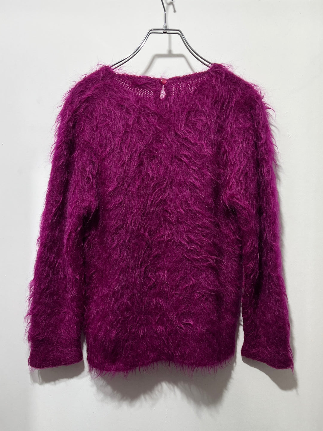 1980-90s magenta color mohair knit