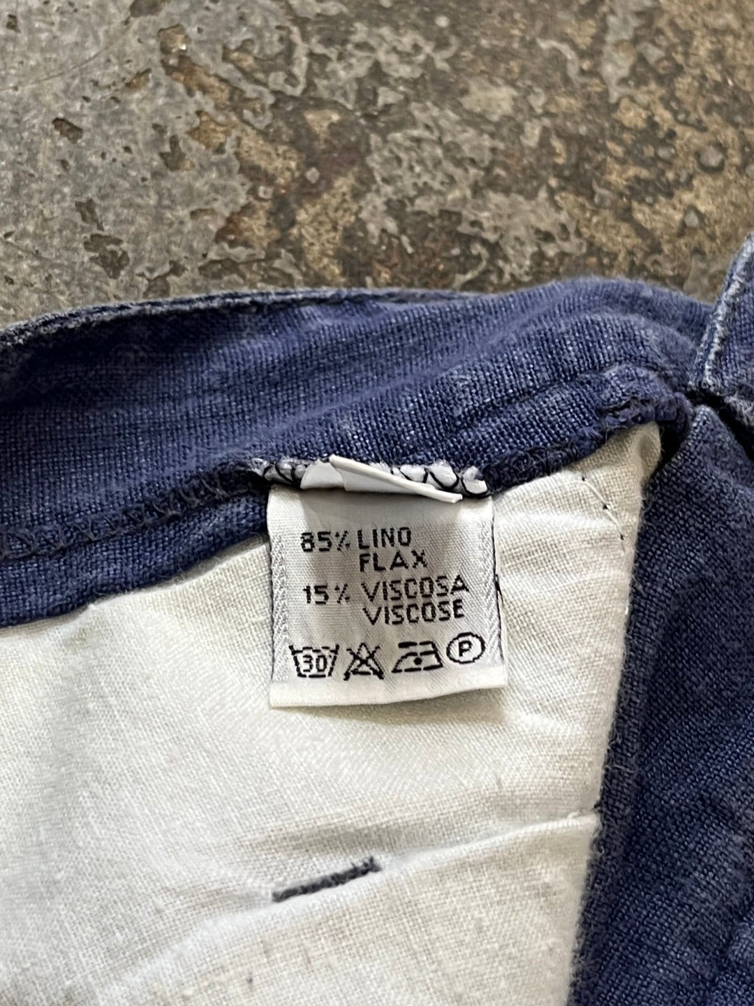 1980s "CLOSED" faded blue linen pants