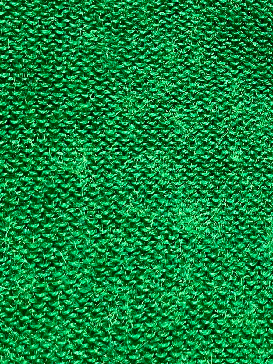 vivid green low guage knit