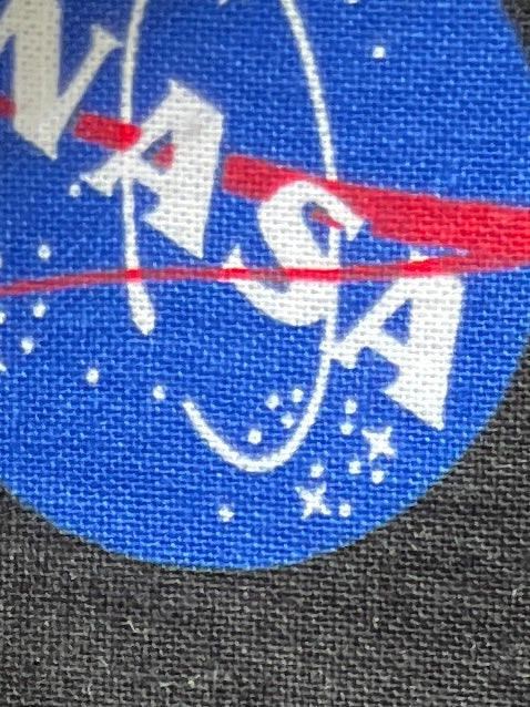 1990-00s USA made NASA all over print s/s shirt