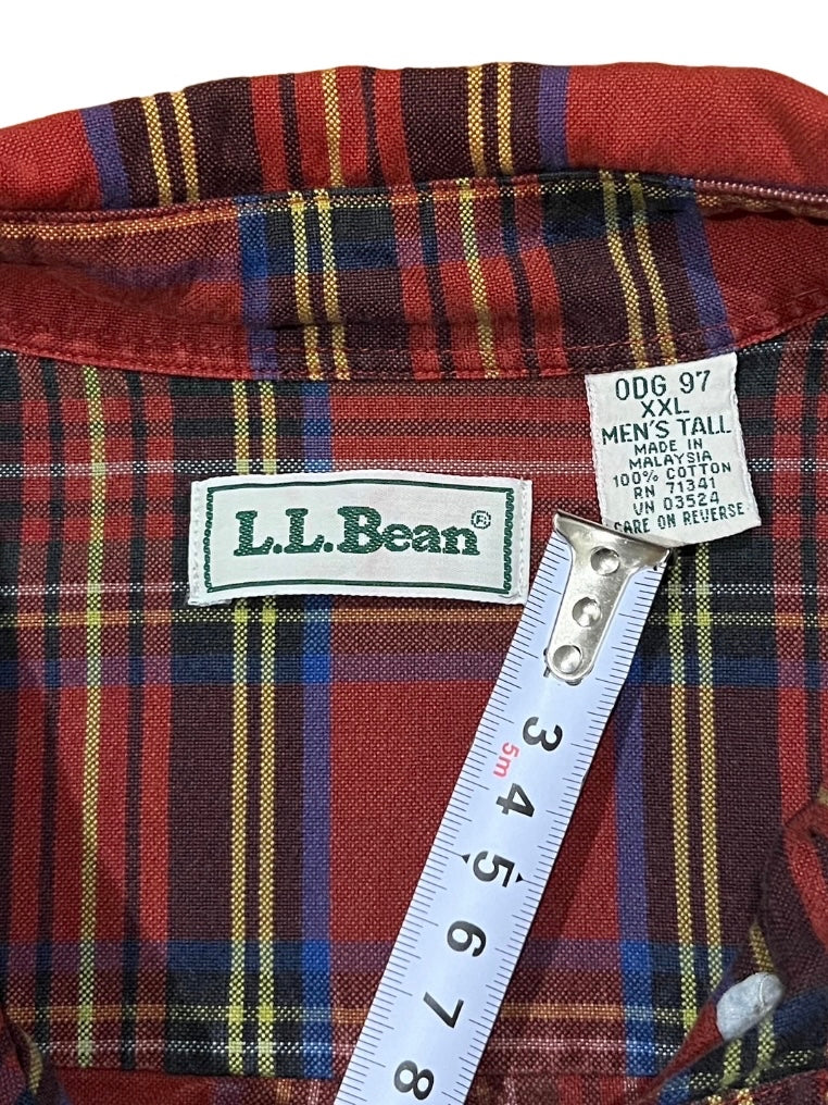 "L.L.Bean" tartan checked B.D shirt