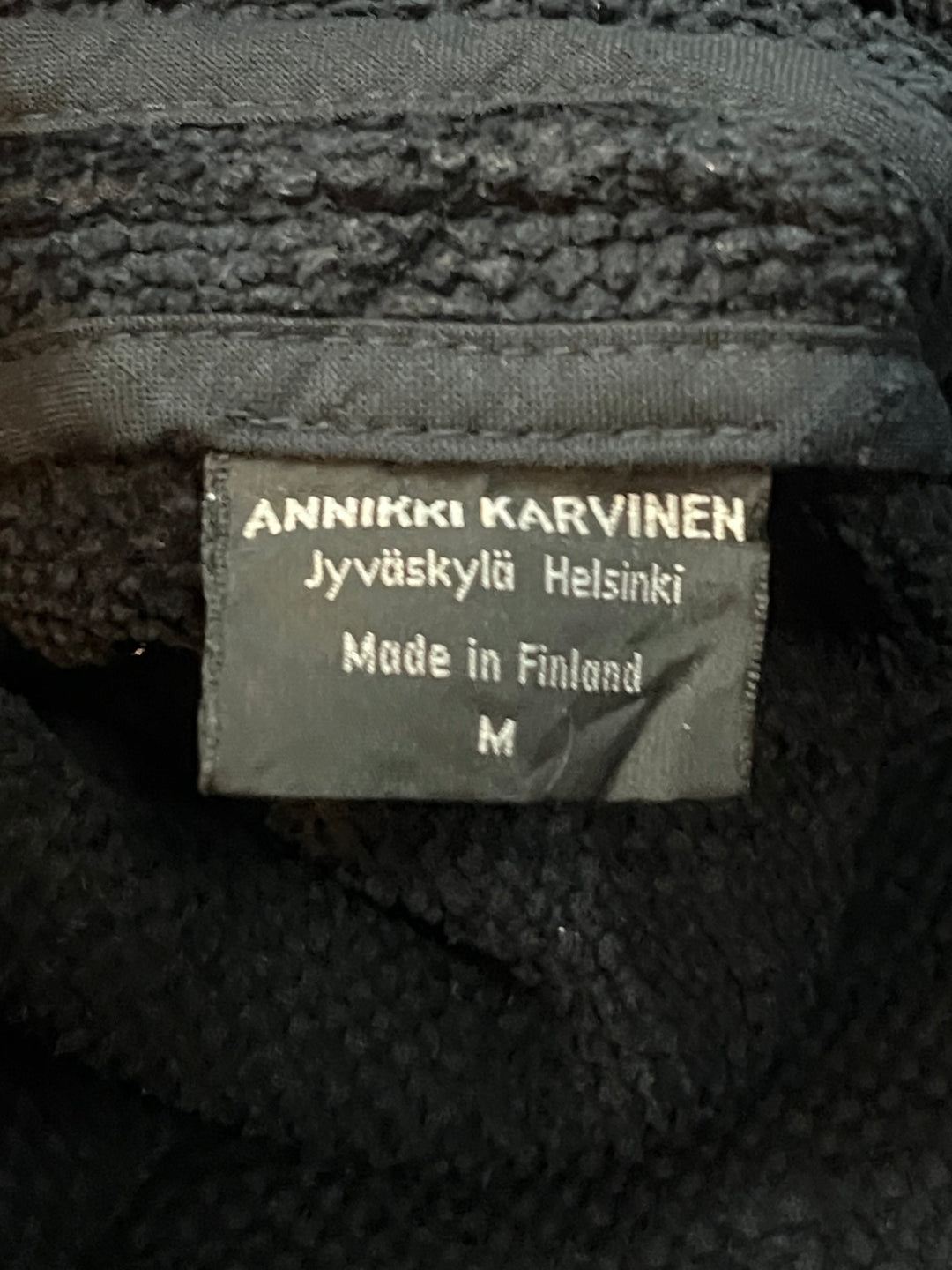 1980s FINLAND made decorative vertical stripes 
blanket cloth jacket