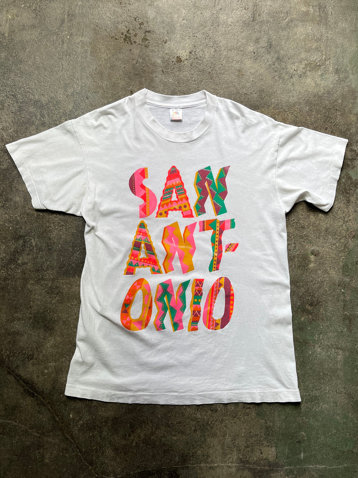 1990s USA made Sanantonio graphic souvenir T-shirt