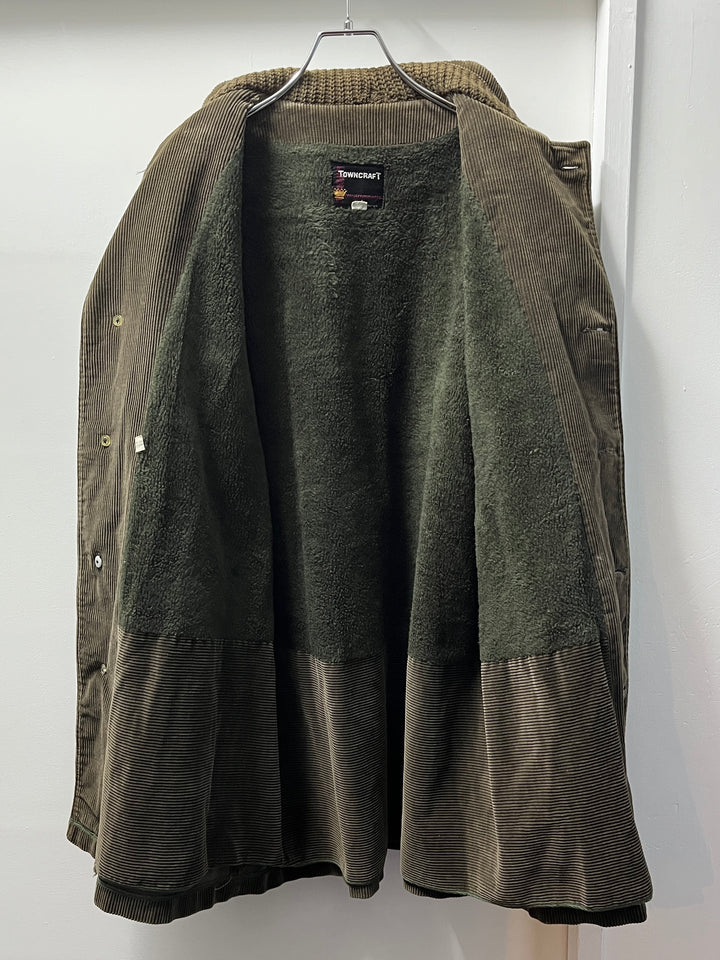 1960s "TOWN CRAFT" khaki corduroy coat