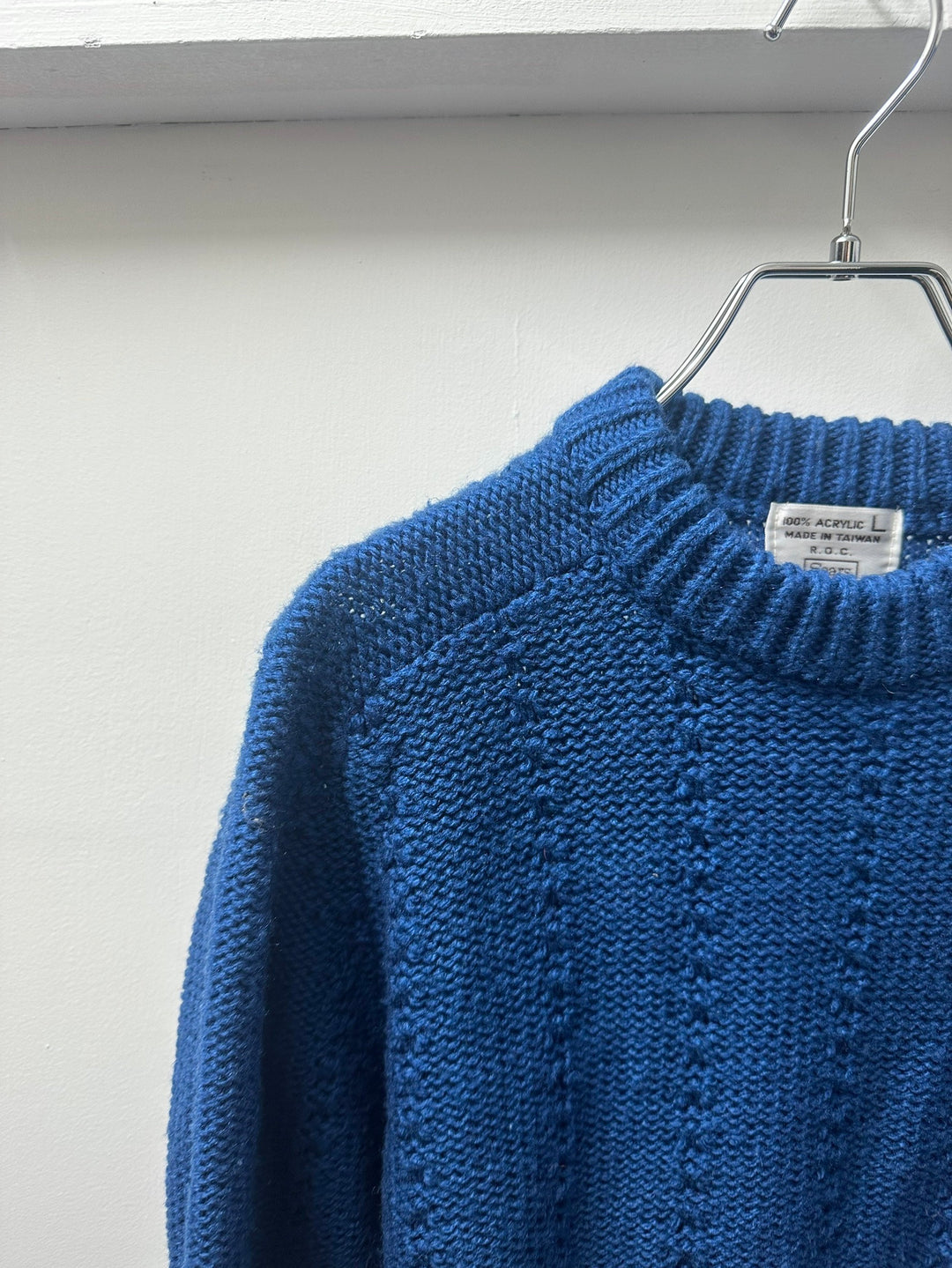 1980-90s "Sears" fresh blue knit