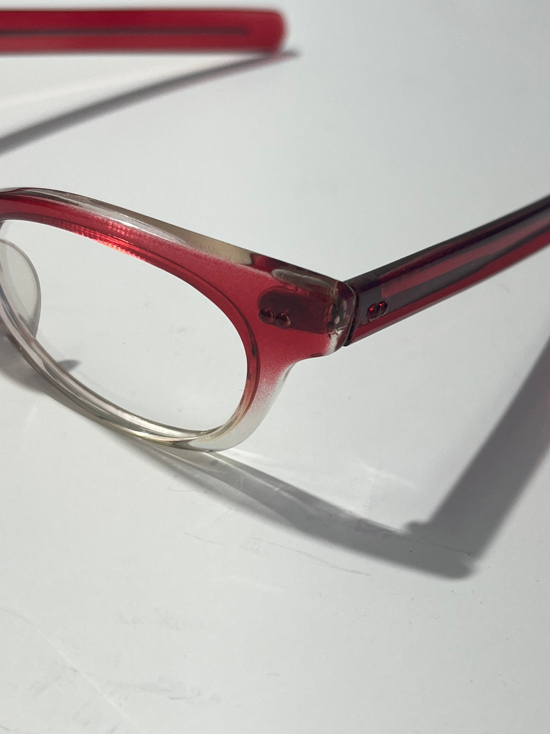 1990s dead stock sunglasses gradation red × clear