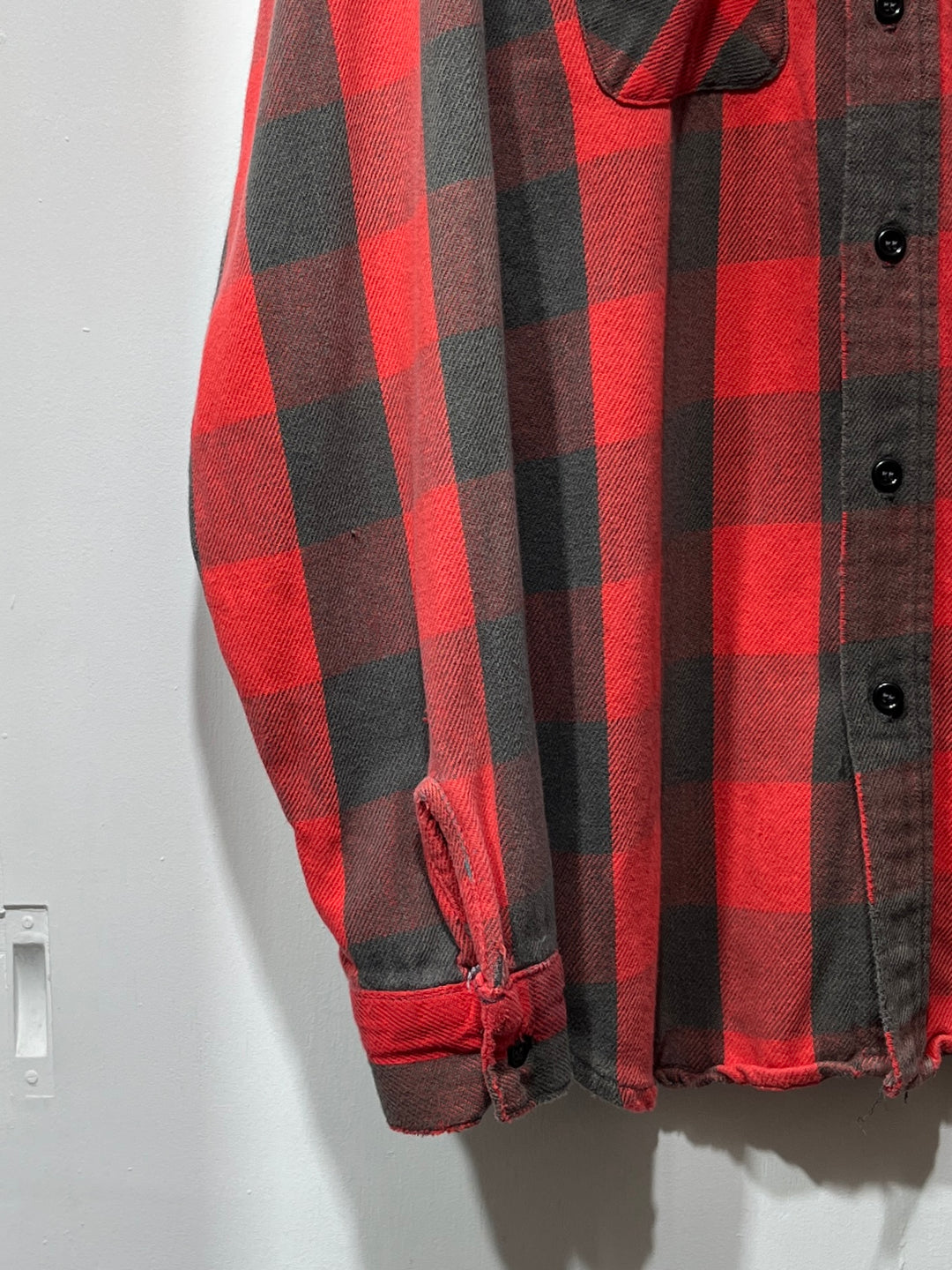 1980-90s USA made "FIVE BROTHER" buffalo checkered flannel shirt