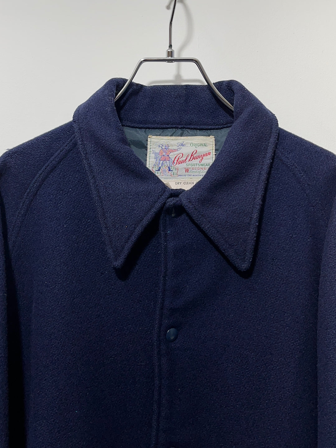 1960s "Paul Bunyan" navy melton wool jacket