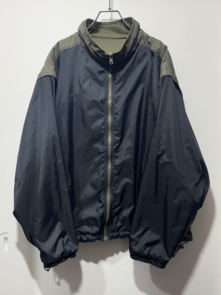 1990s olive × black reversible 3way track jacket