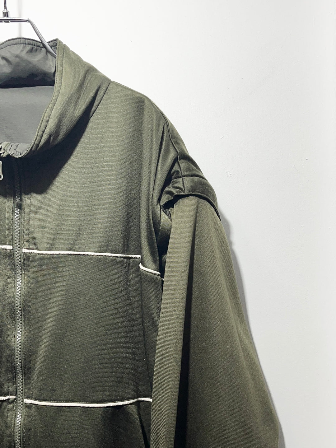 1990s olive × black reversible 3way track jacket